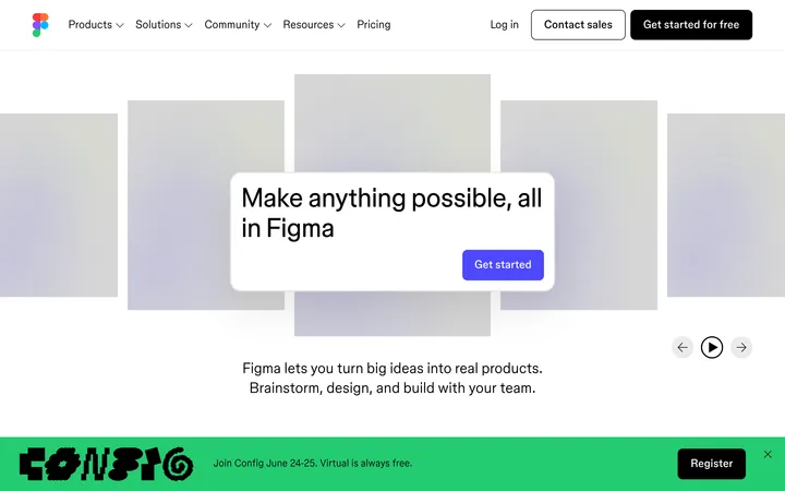 Figma website preview