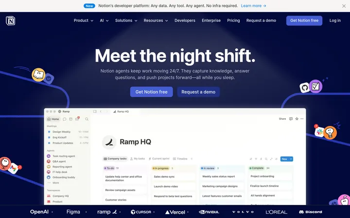 Notion website preview